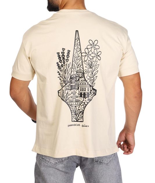 Damascus Unisex Oversize Premium T-shirt (Beige)