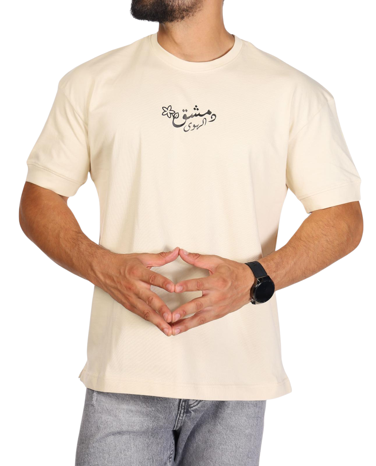 Damascus Unisex Oversize Premium T-shirt (Beige)